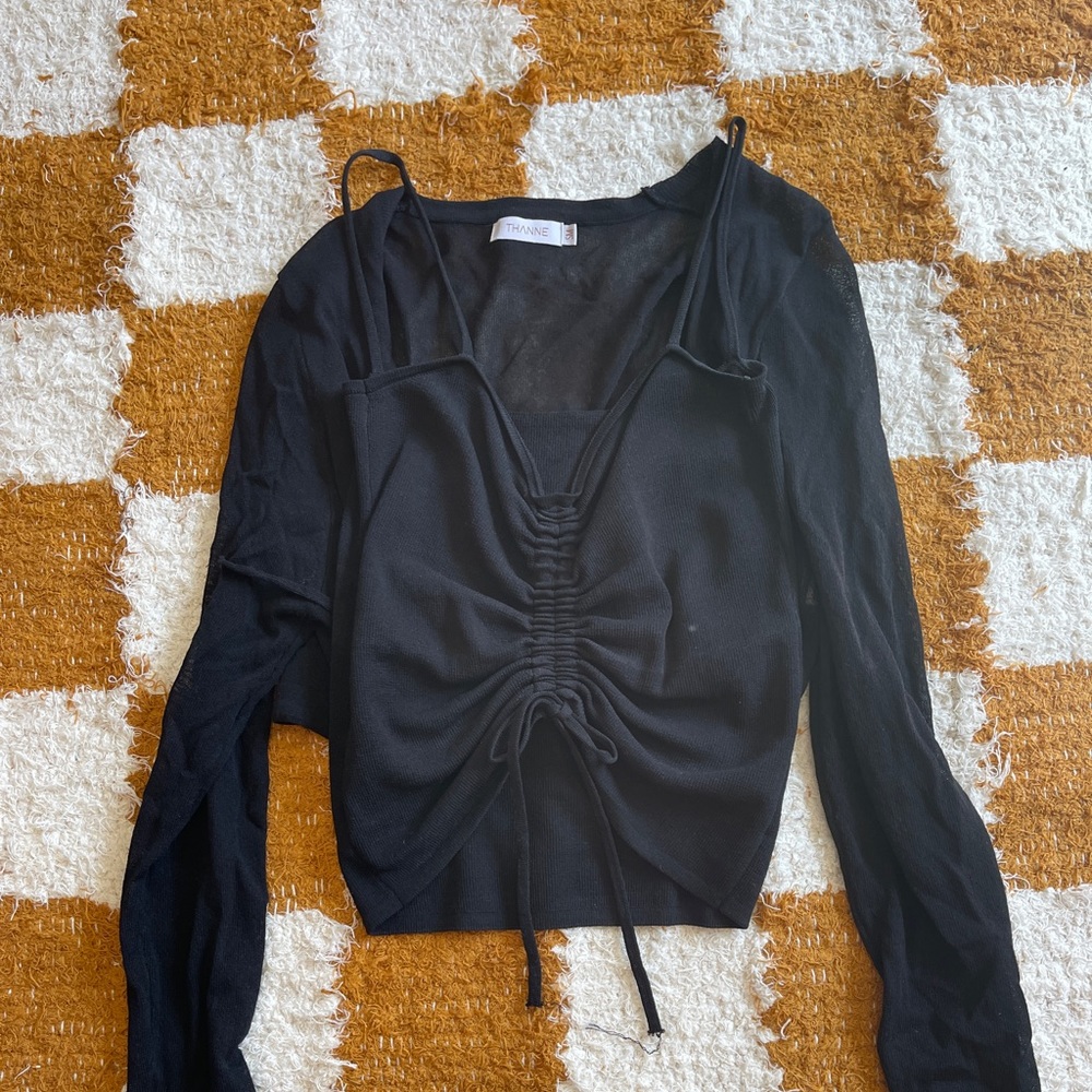 Verge Girl Black Cami Set
